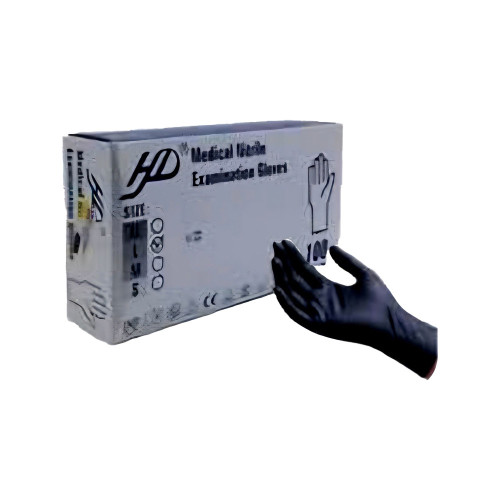 دستکش نیتریل مشکی HD سایز S