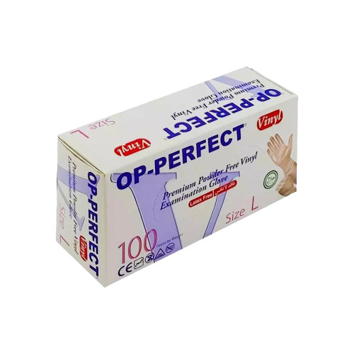 دستکش وینیل op پرفکت سایز M