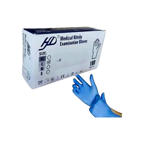 دستکش نیتریل آبی HD سایز M
